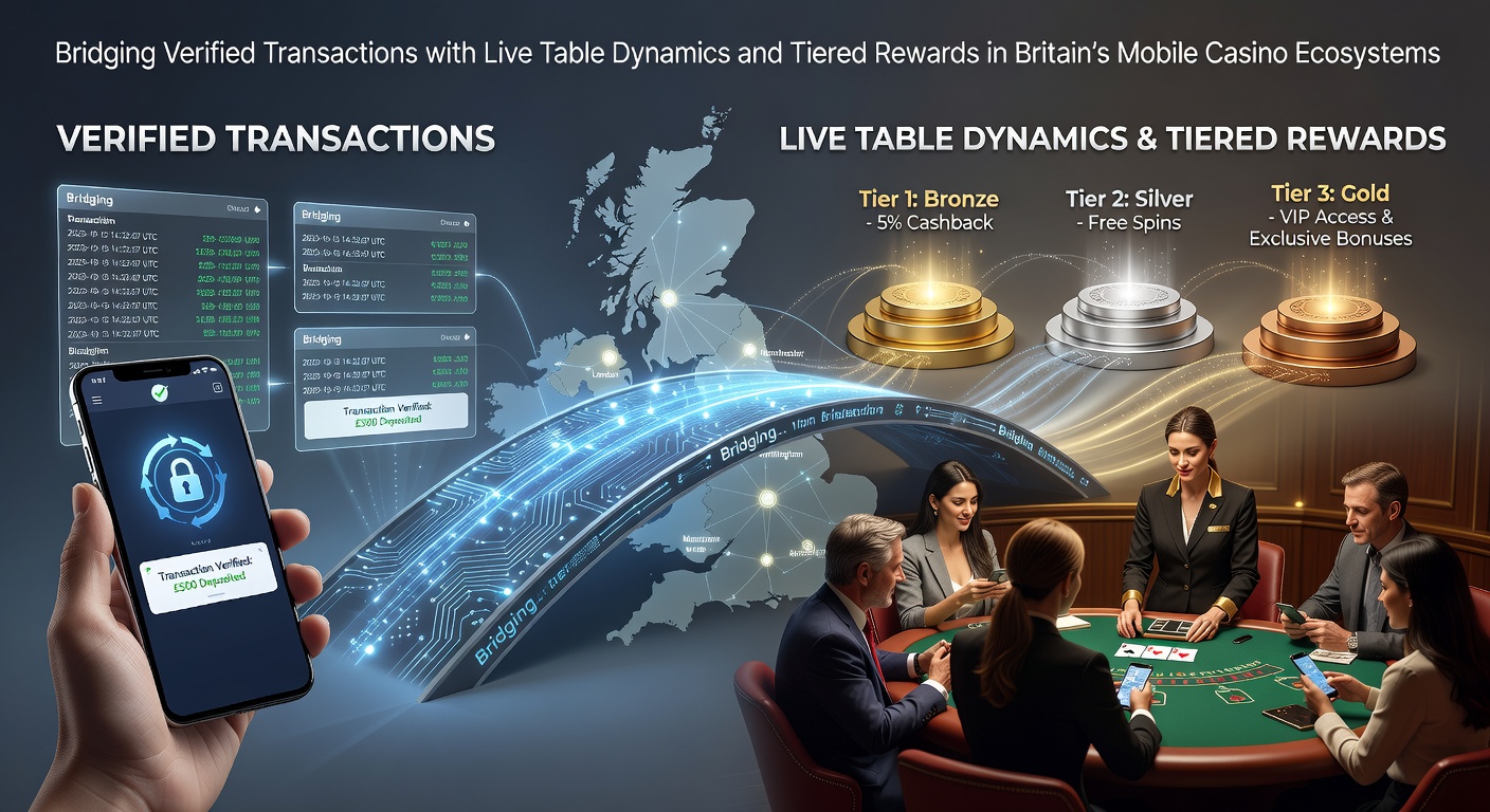Mobile casino screen displaying secure transaction verification alongside live dealer table options and progress toward loyalty tiers