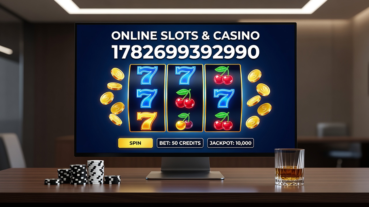 Online slot machine interface showing digital reels and bonus features in a regulated casino environment