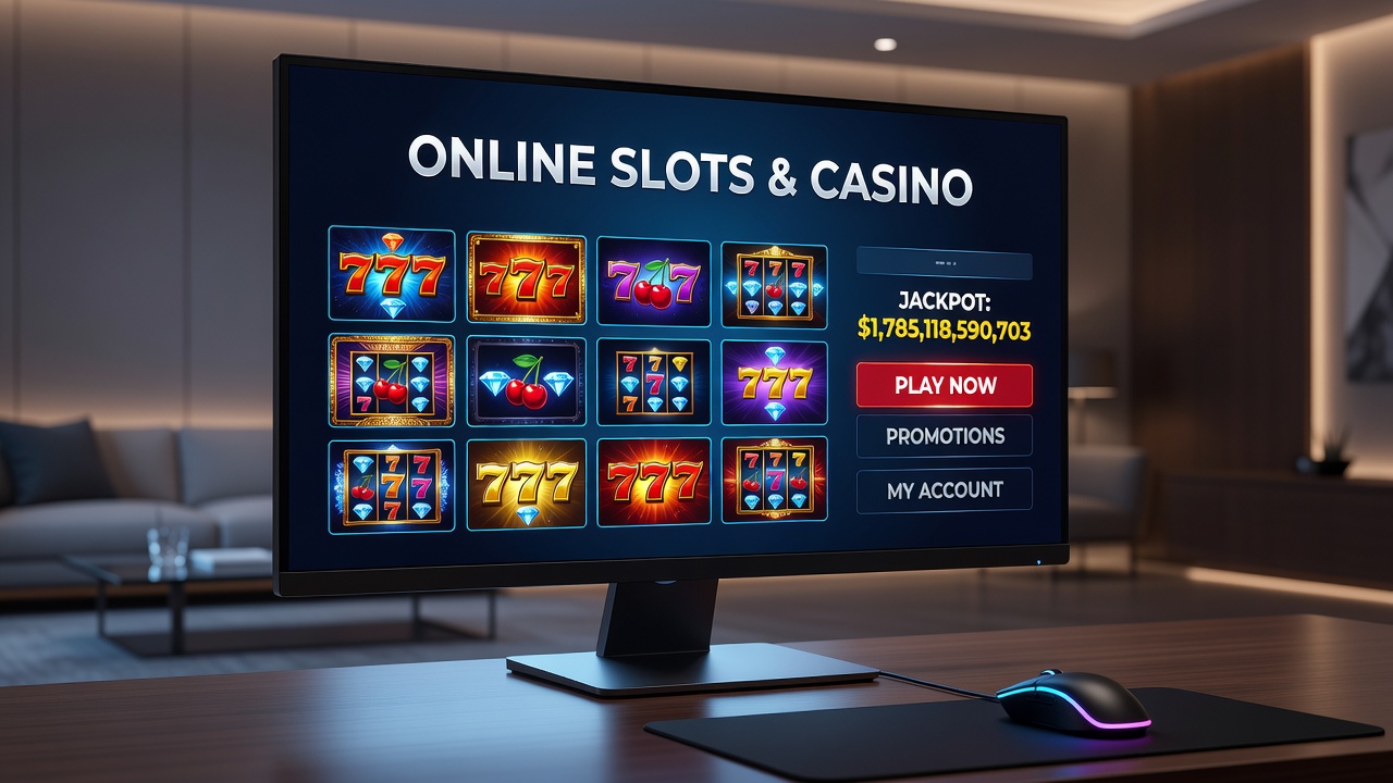 Mobile casino interface showing slots gameplay alongside live dealer tables and bonus features