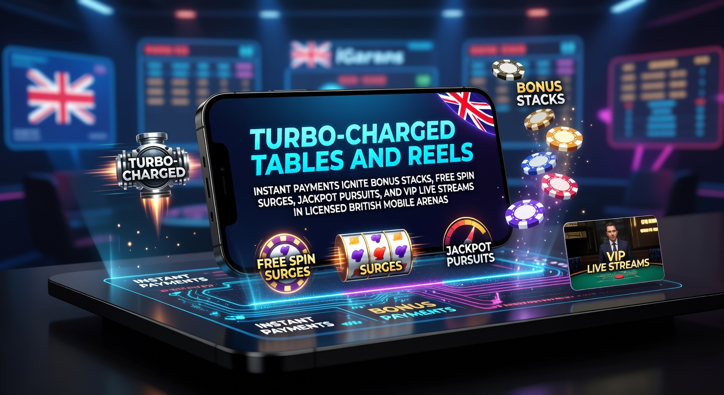 Vibrant mobile casino interface displaying instant deposit confirmation alongside cascading bonus icons and spinning reels